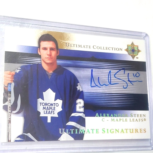 Thomas Steen Toronto Maple Leafs Ultimate Signatures Rookie Card - Picture 1 of 2